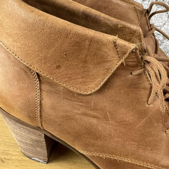 Steve Madden Womens Brown Leather Ankle Boots Size‎ 6 - Picture 10 of 11